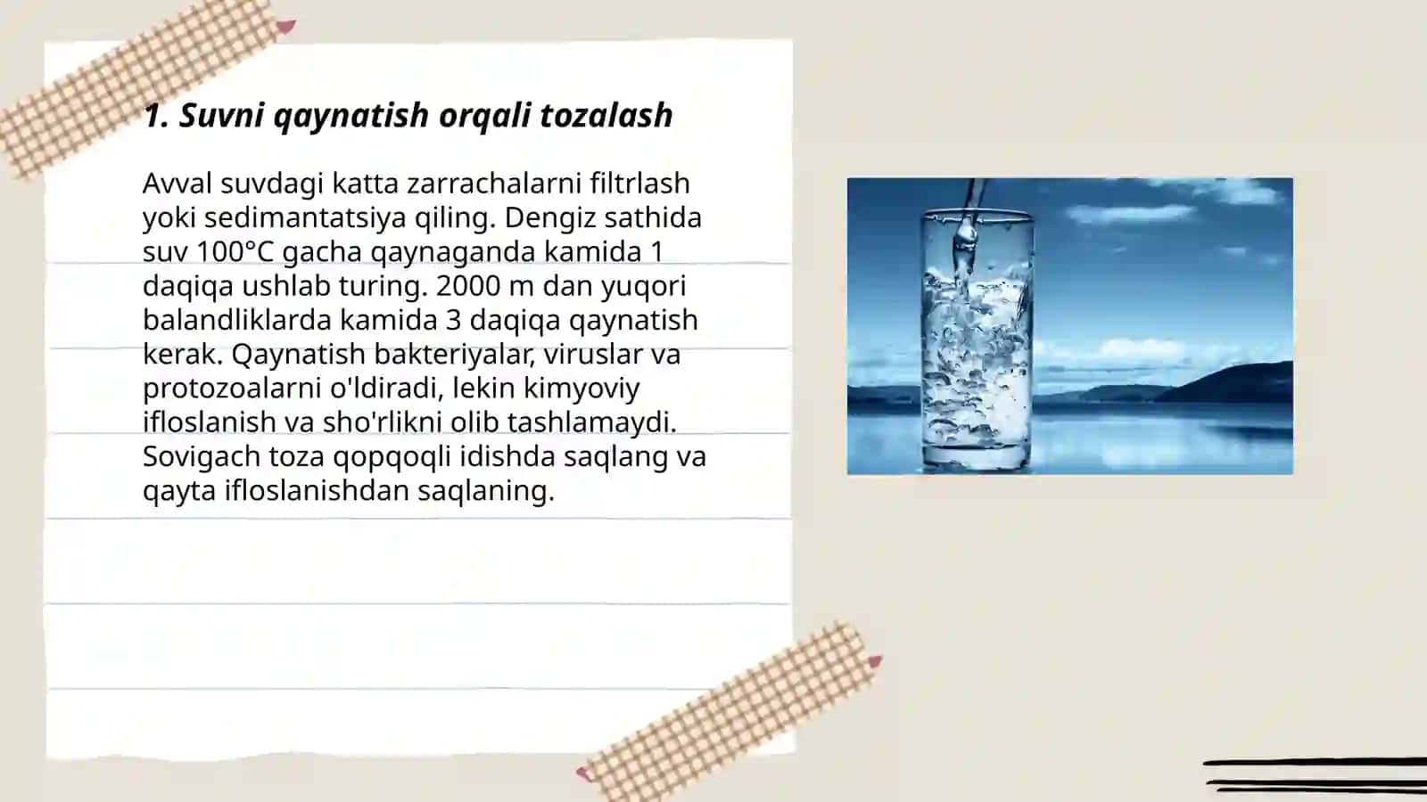 Suvni qaynatish orqali tozalash 3