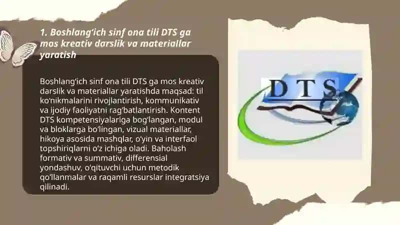 Boshlang‘ich sinf ona tili DTS, dastur va darsliklarida kreativ yondashuv 3