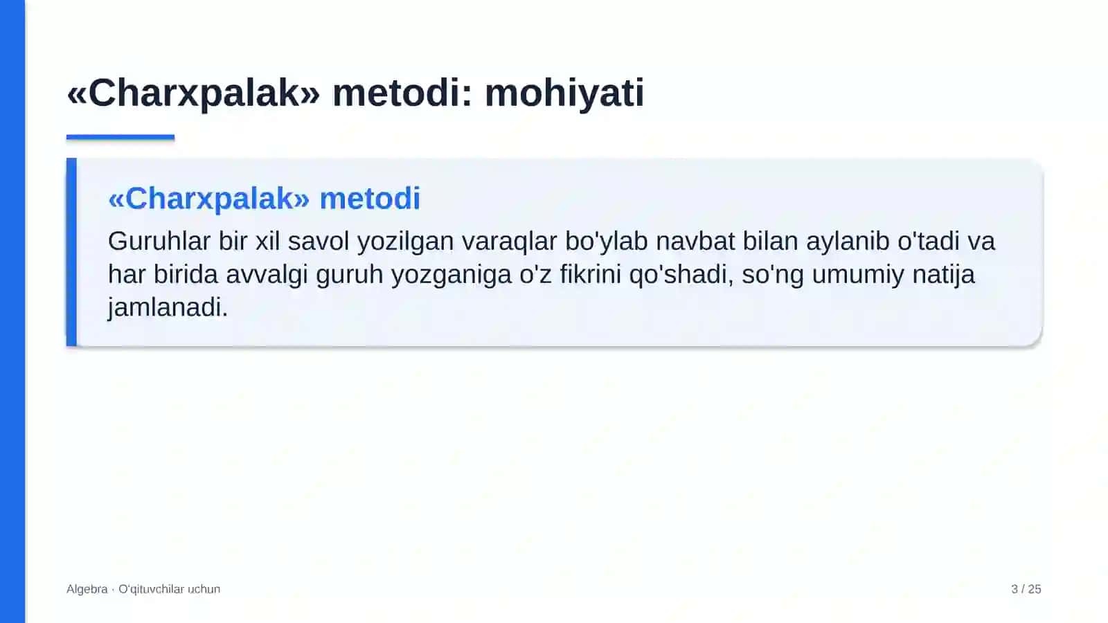 algebra darslarida charxpalak metodidan foydalanish 4445 3