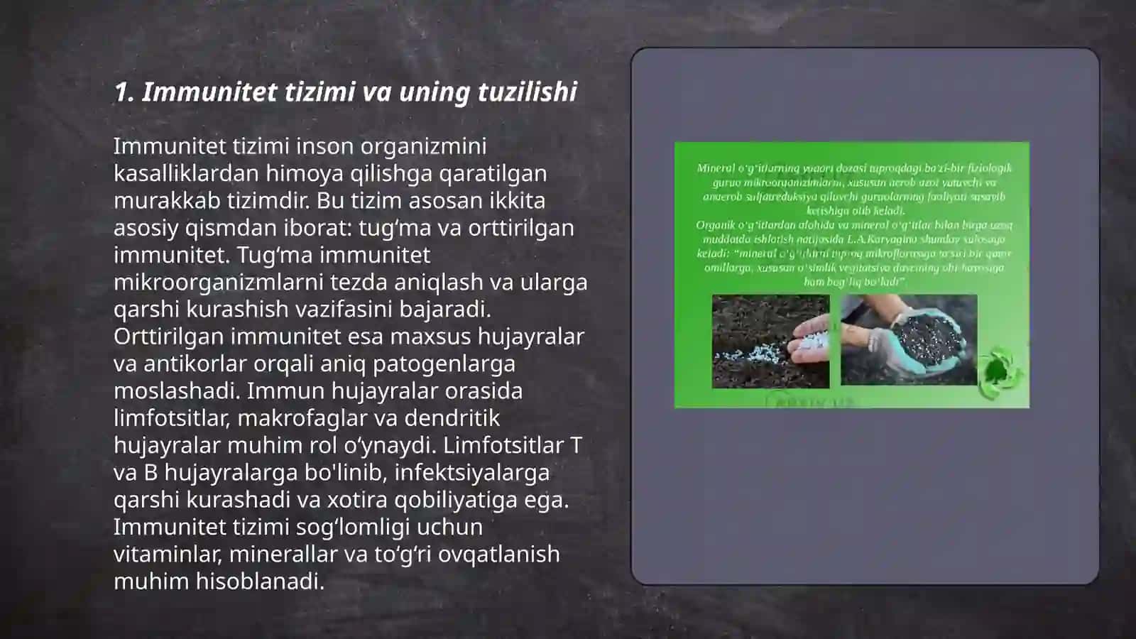 Immunopatalogiya. So'nggi xujayralarni kelib chiqishning ahamiyati 3