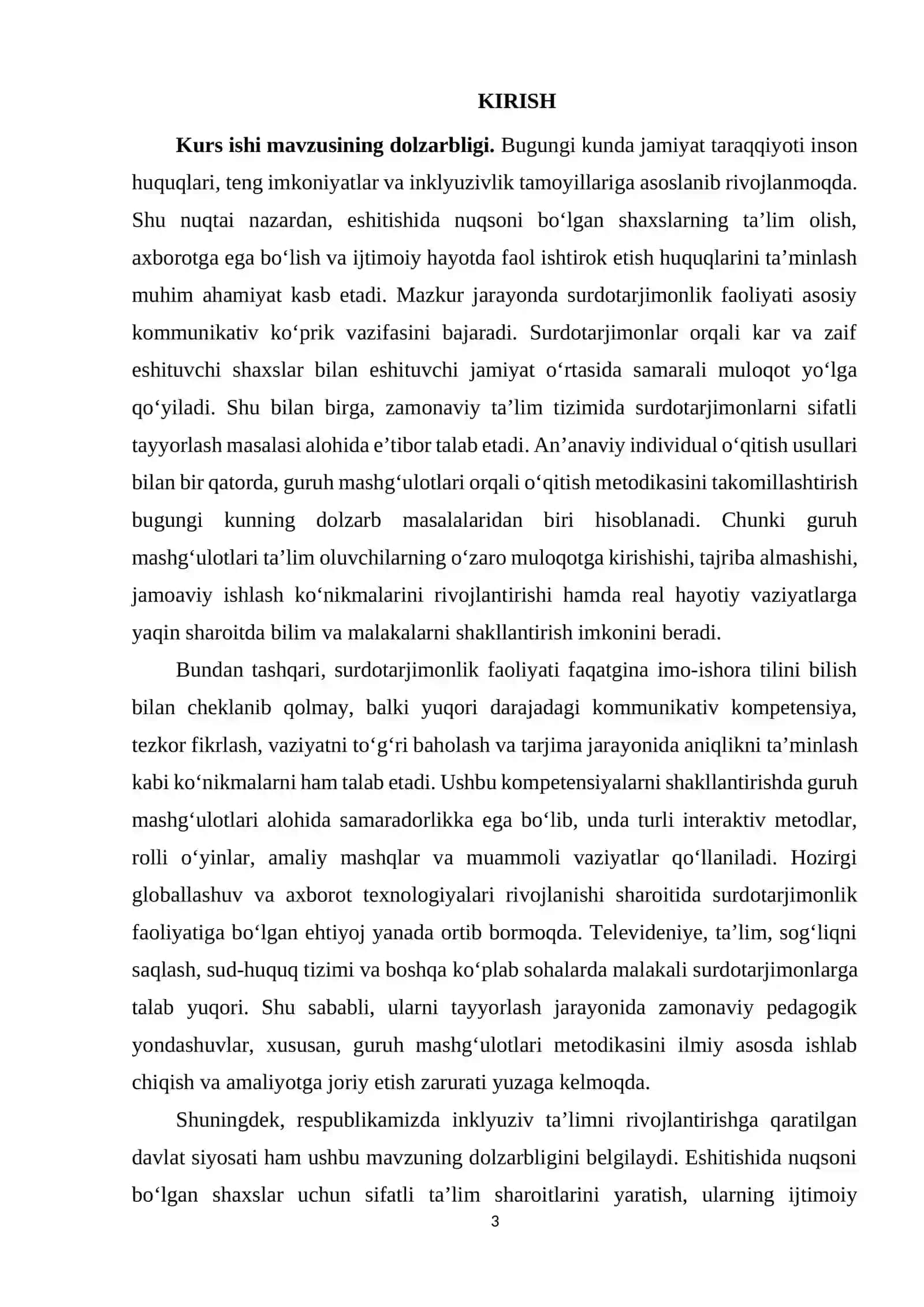 SURDOTARJIMONLIKDA GURUH MASHG‘ULOTLARI METODIKASI 3