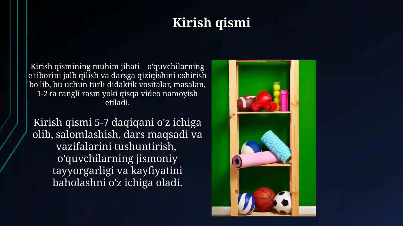 Jismoniy tarbiya darsining tuzilishi 3