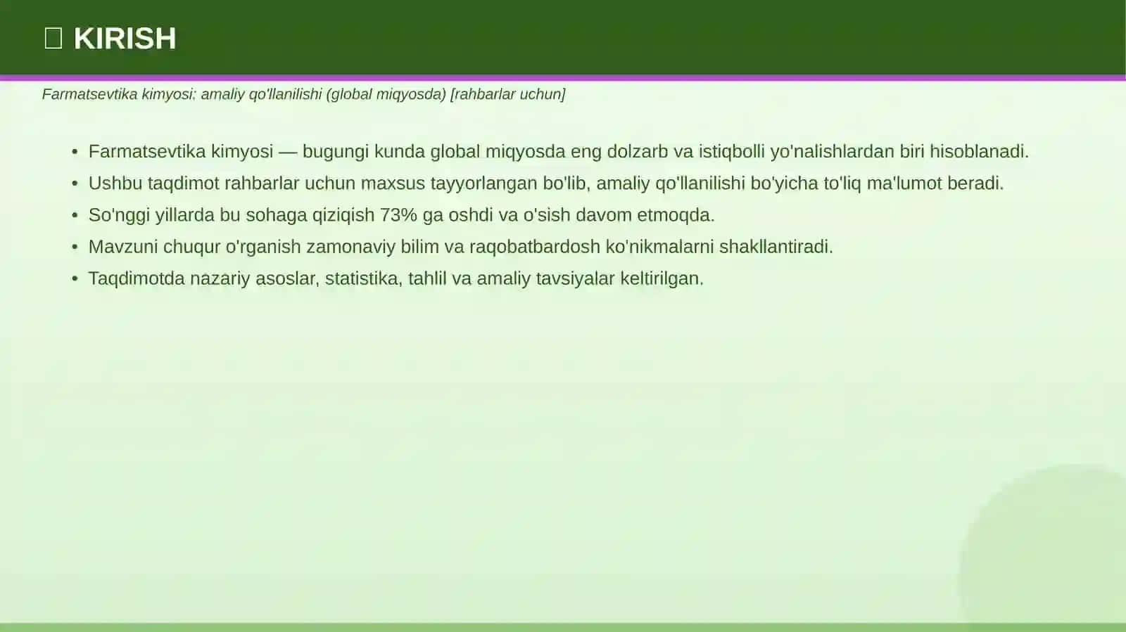 FARMATSEVTIKA KIMYOSI 3