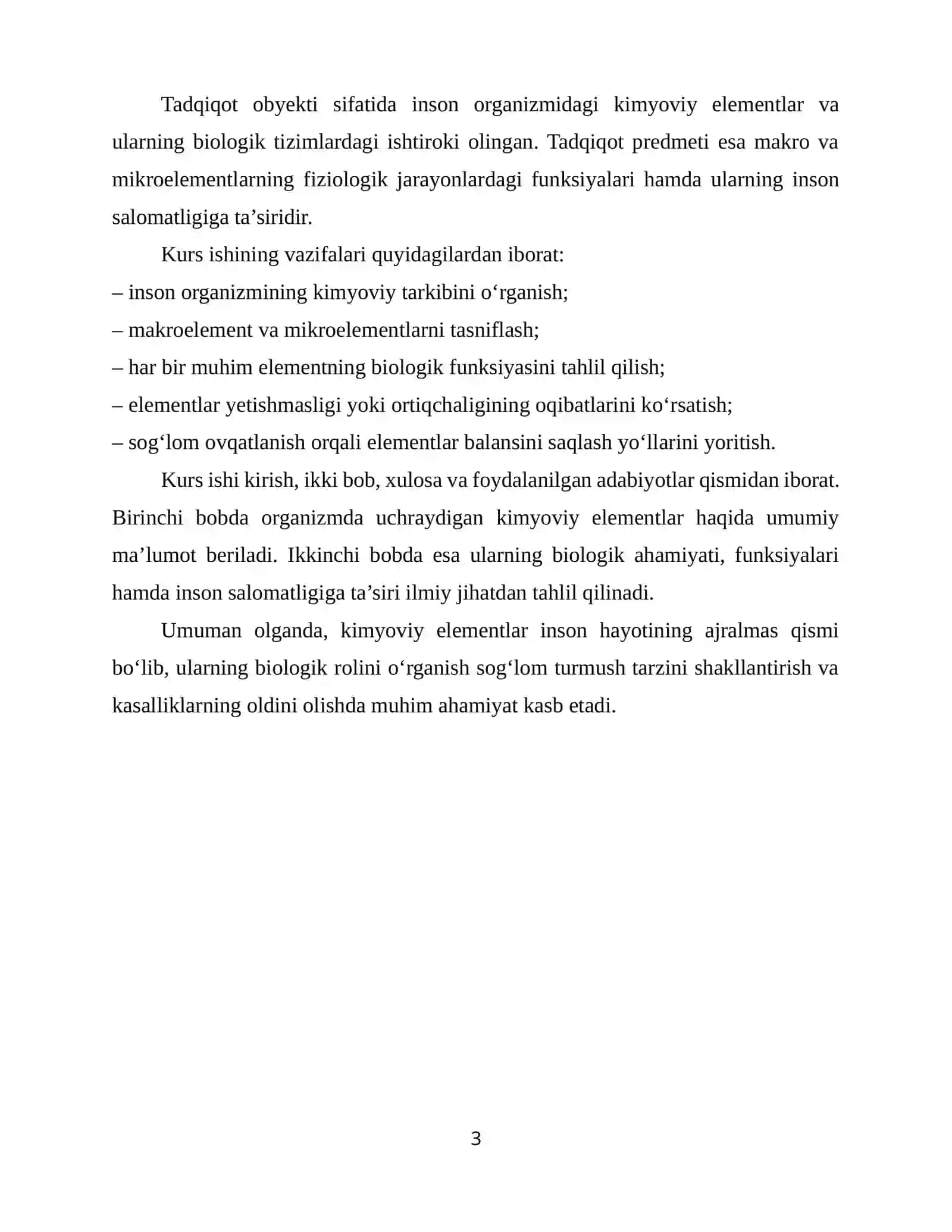 ORGANIMZDAGI KIMYOVIY ELEMENTLARNING BIOLOGIK OʻRNI 3