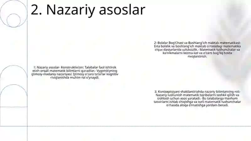 Bolalar BogʻChasi Va BoshlangʻIch Sinflarda Matematika Fani OʻQitilishi Orasidagi Uzviylik 3