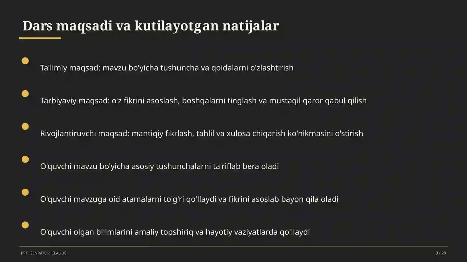 Otlarda son, egalik va kelishik (6-sinf) 3