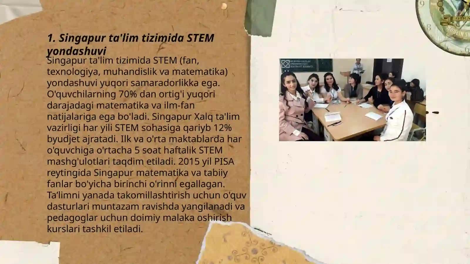 Jahon talim tizimida boshlangich sinflarda qoʻllanayotgan samarali innovatsion texnalogiyalar.singapur talim tizimi 3