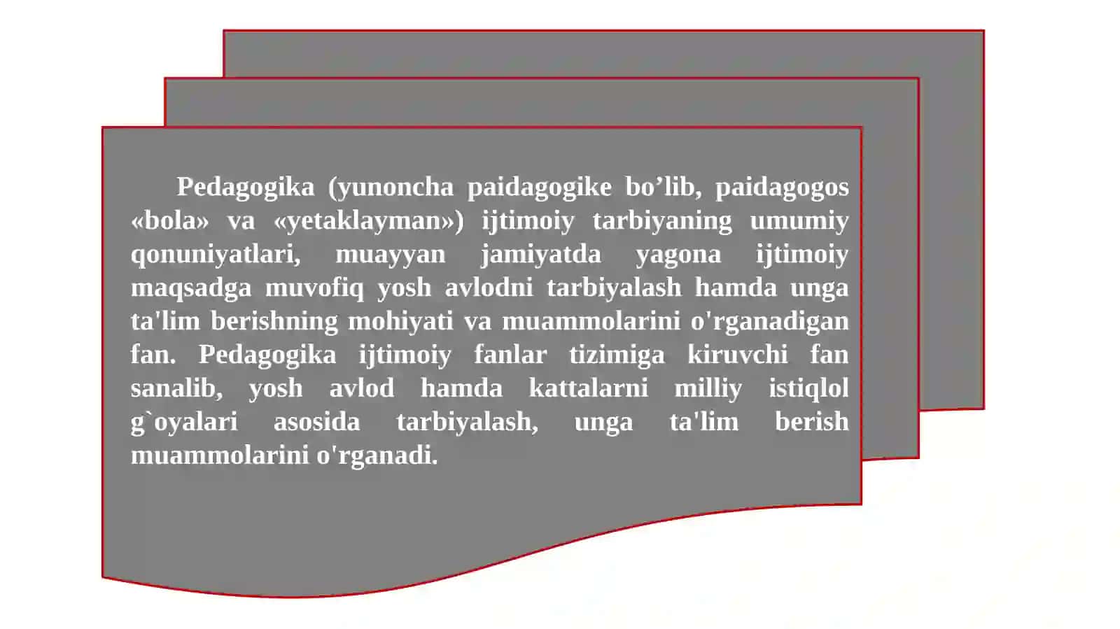 Pedagogika tarixi va fanlari 3