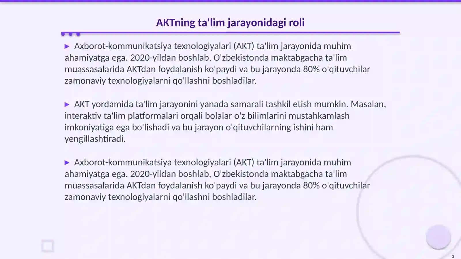 AKT taʼlim jarayonidagi roli 3