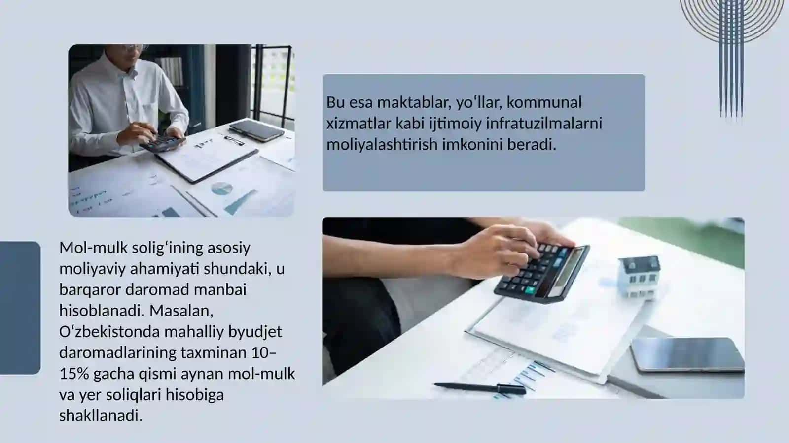 Jismoniy shaxslar mol-mulkiga solinadigan soliqning o'ziga xos xususiyatlari 3