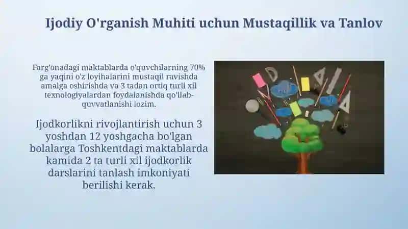 Ijodiy O'rganish Muhiti uchun Mustaqillik va Tanlov 3