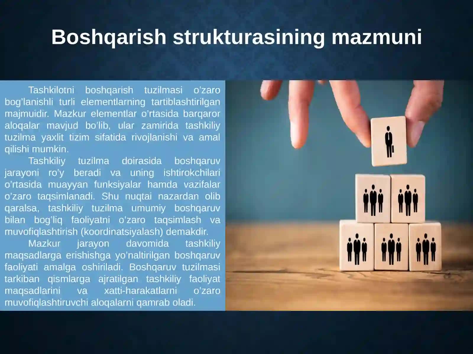 Boshqarishning Tashkiliy Strukturalari 3