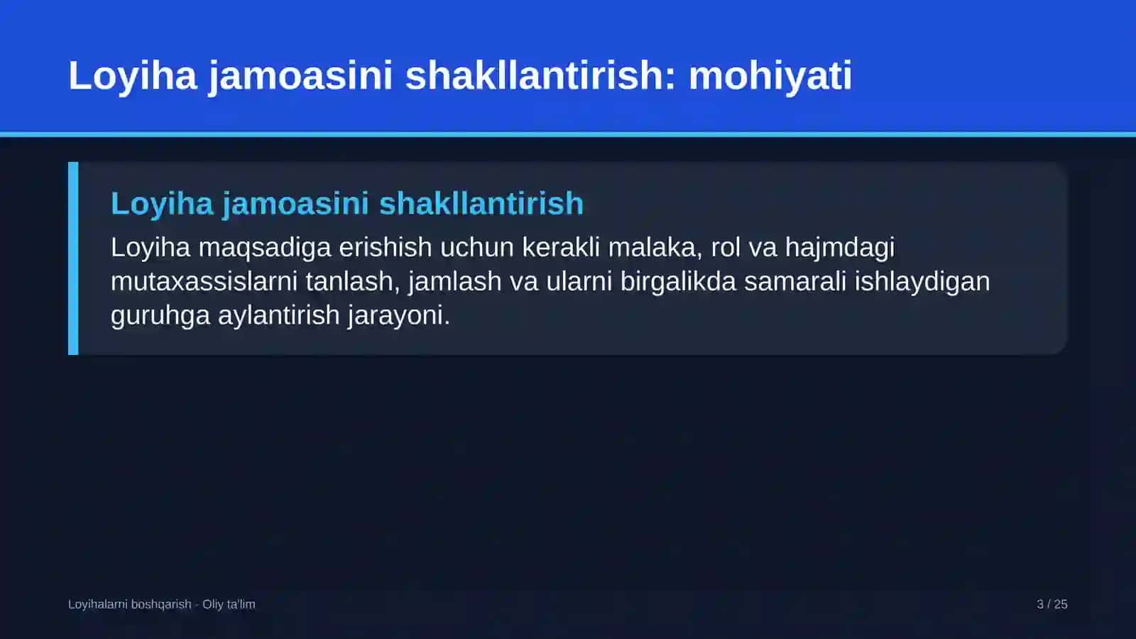 raqamli iqtisodiyotda loyiha jamoasini shakllantirish 7211 3
