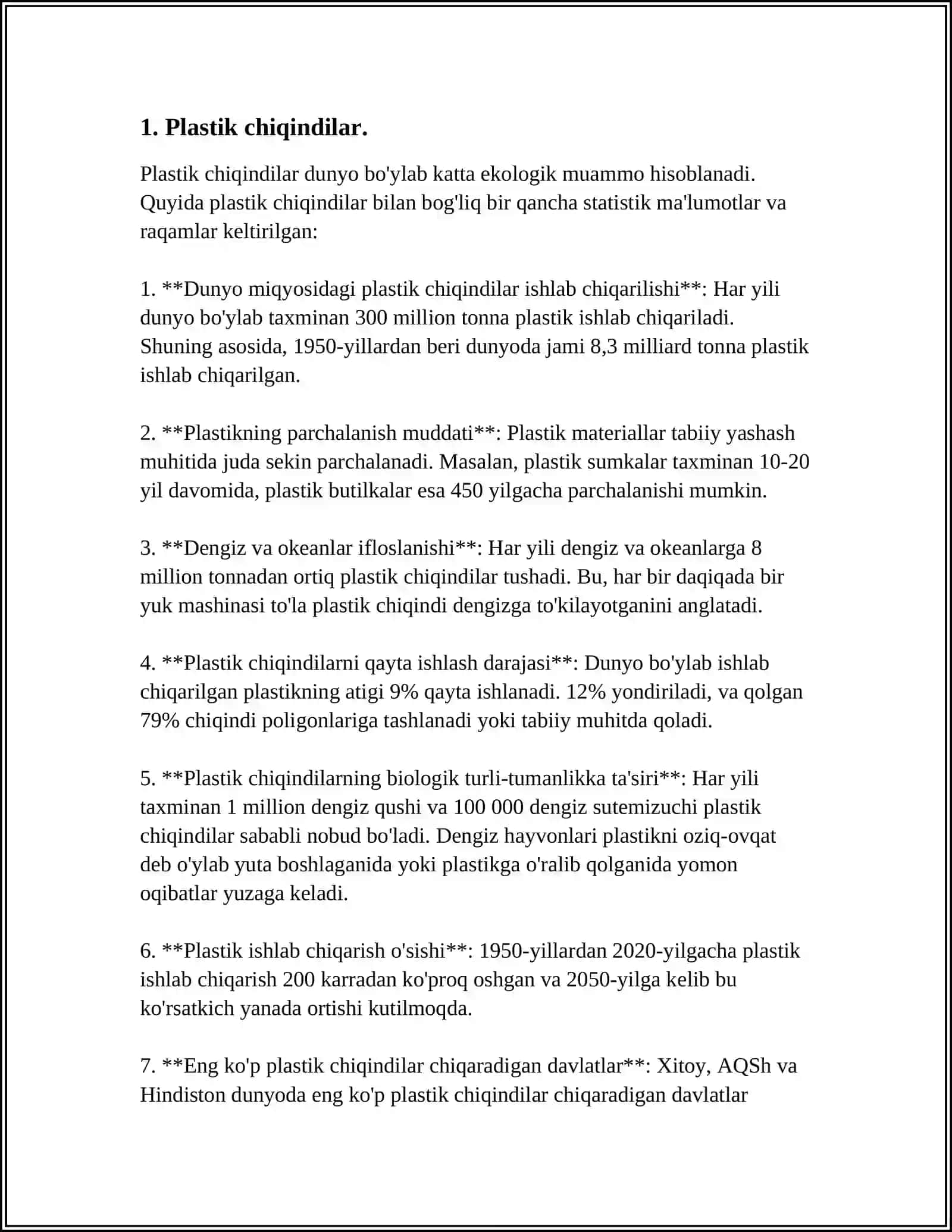 DUNYO OKEANLARINING IFLOSLANISH MUAMMOLARI 3