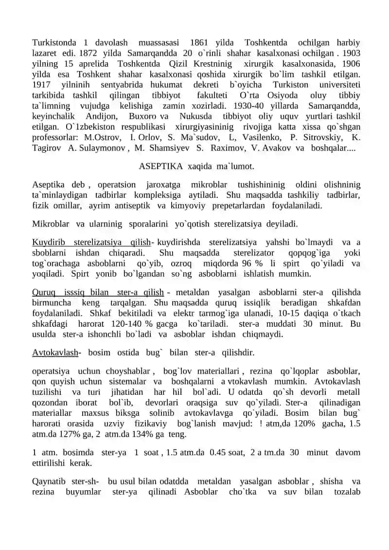 Jarrohlik haqida tushuncha 3