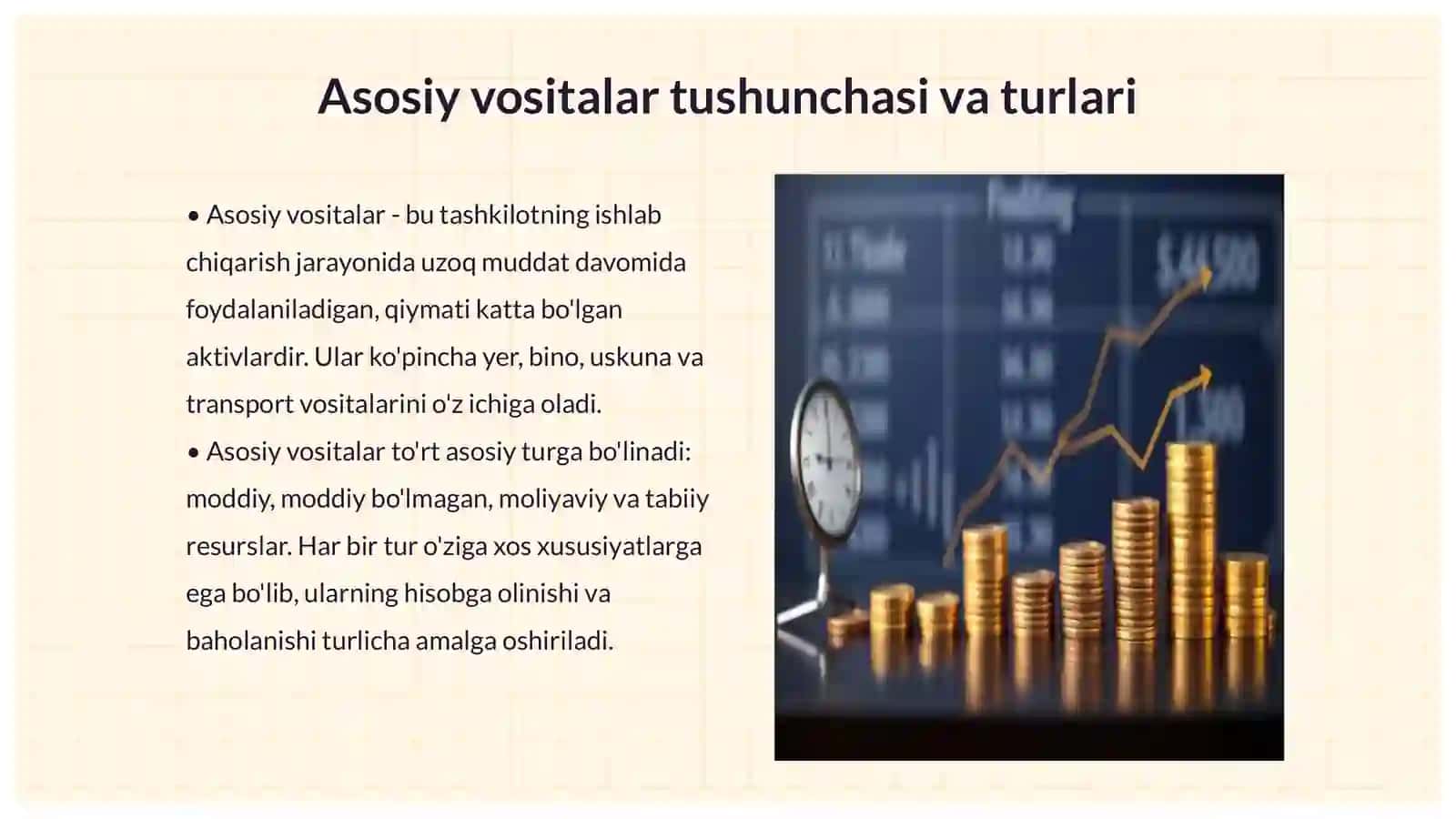 Buxgalteriya va audit fanidan Mavzu Asosiy vositalar hisobi 3