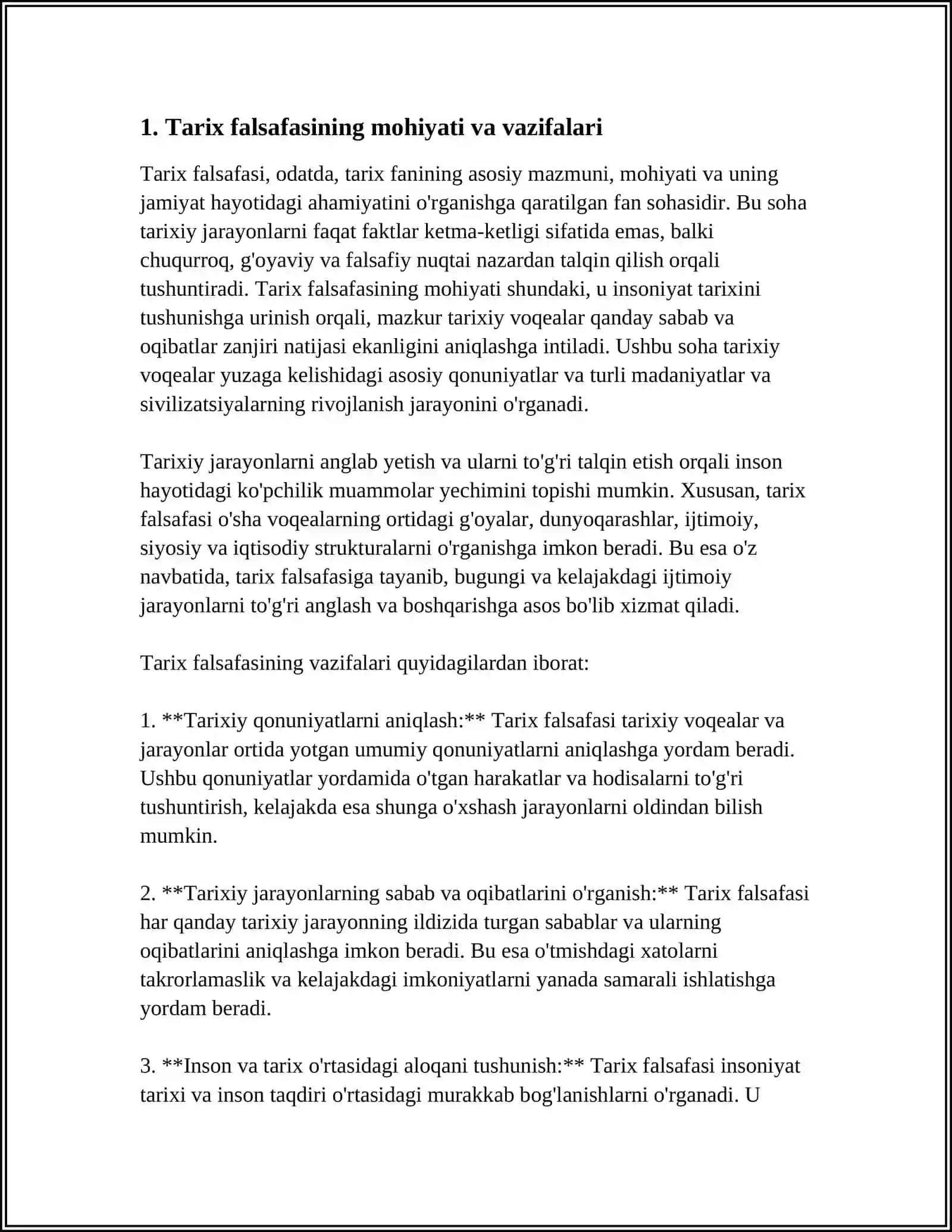 TARIX FALSAFASI 3