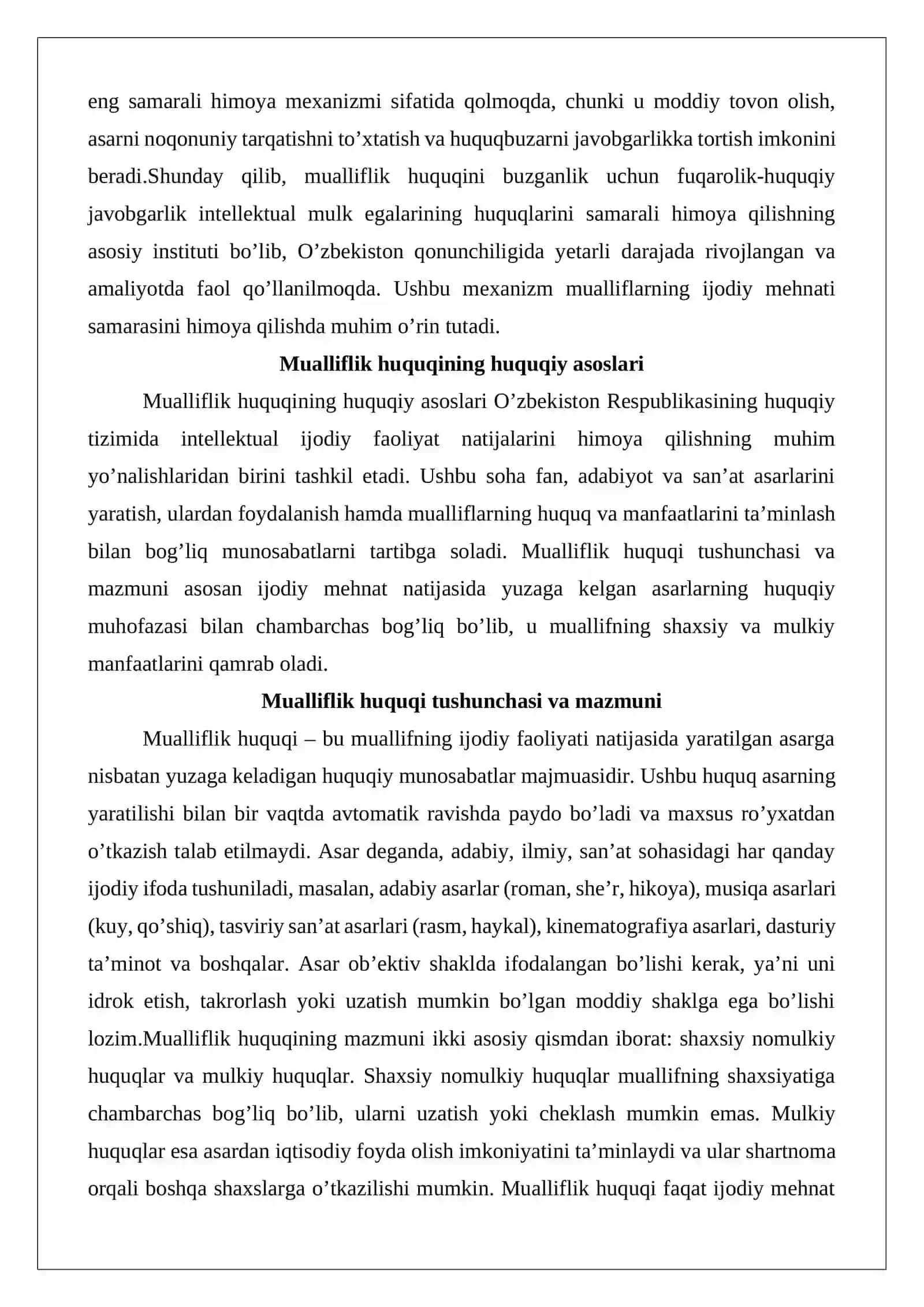 Mualliflik huquqini buzganlik uchun fuqarolik-huquqiy javobgarlik 3
