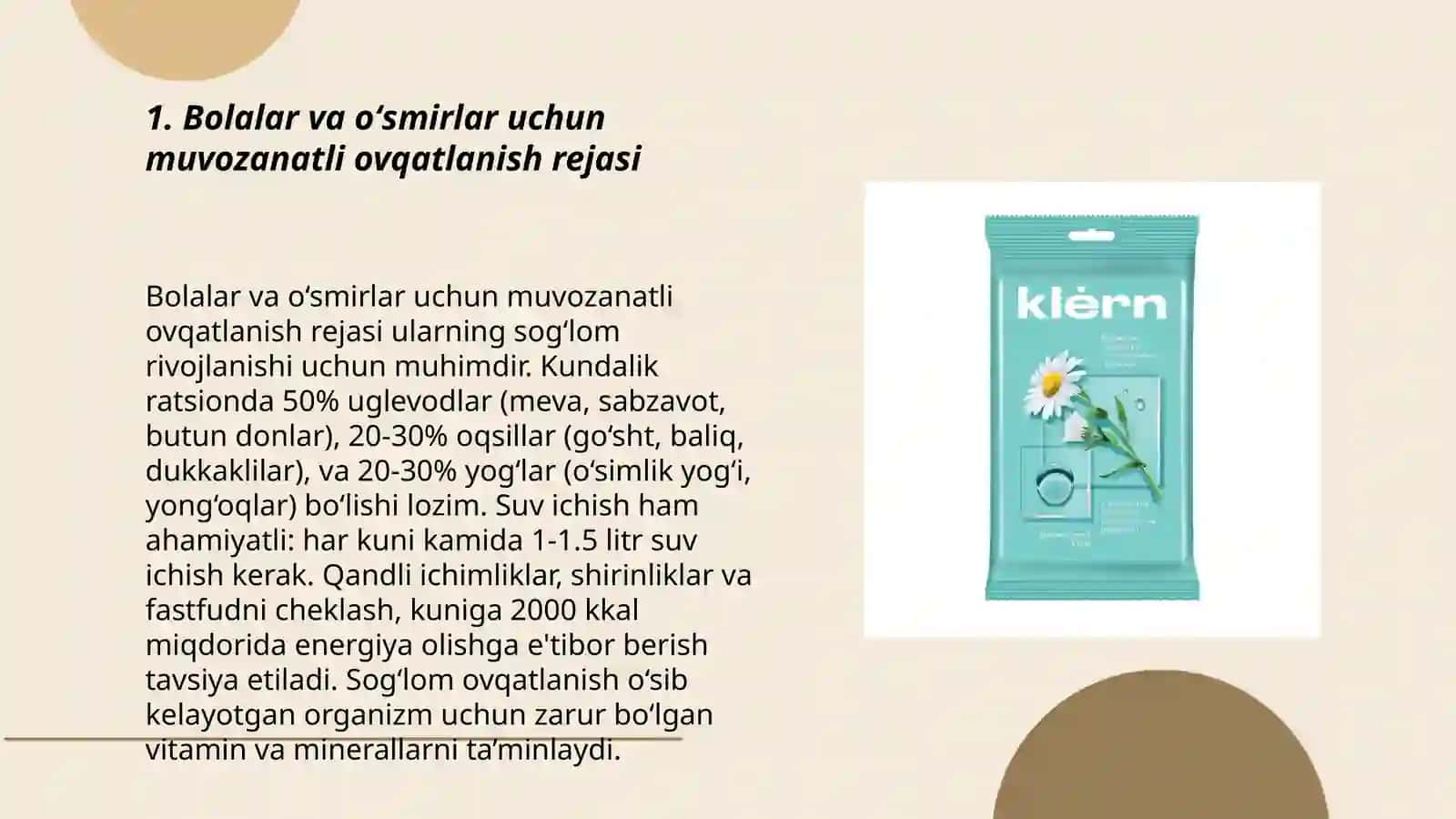 Bolalar va oʻsmirlarda sifatli va xavfsiz ovqatlanish gigiyenasi 3