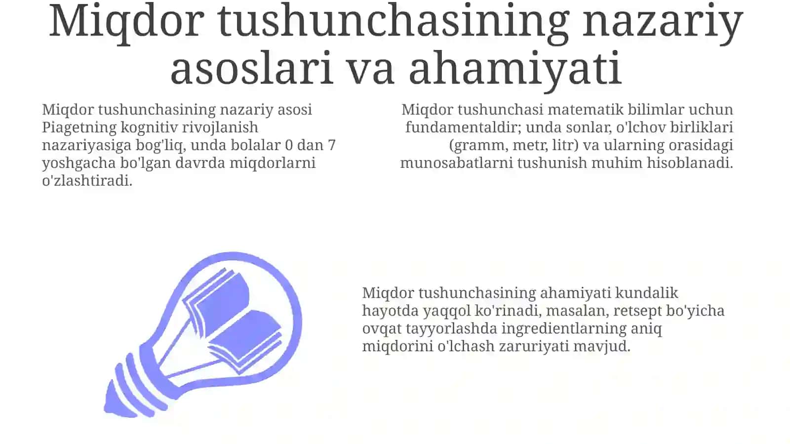 Boshlang'ich sinflarda miqdorlarni o'qitishning nazariy asoslari va maqsadlari 3