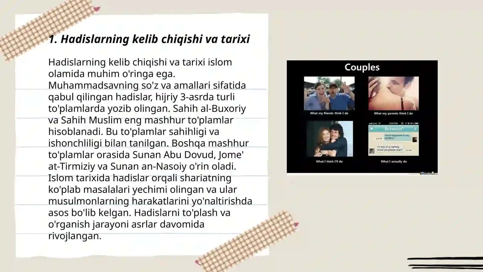 Hadislarni o'rganish va tarqalishi jarayoni 3