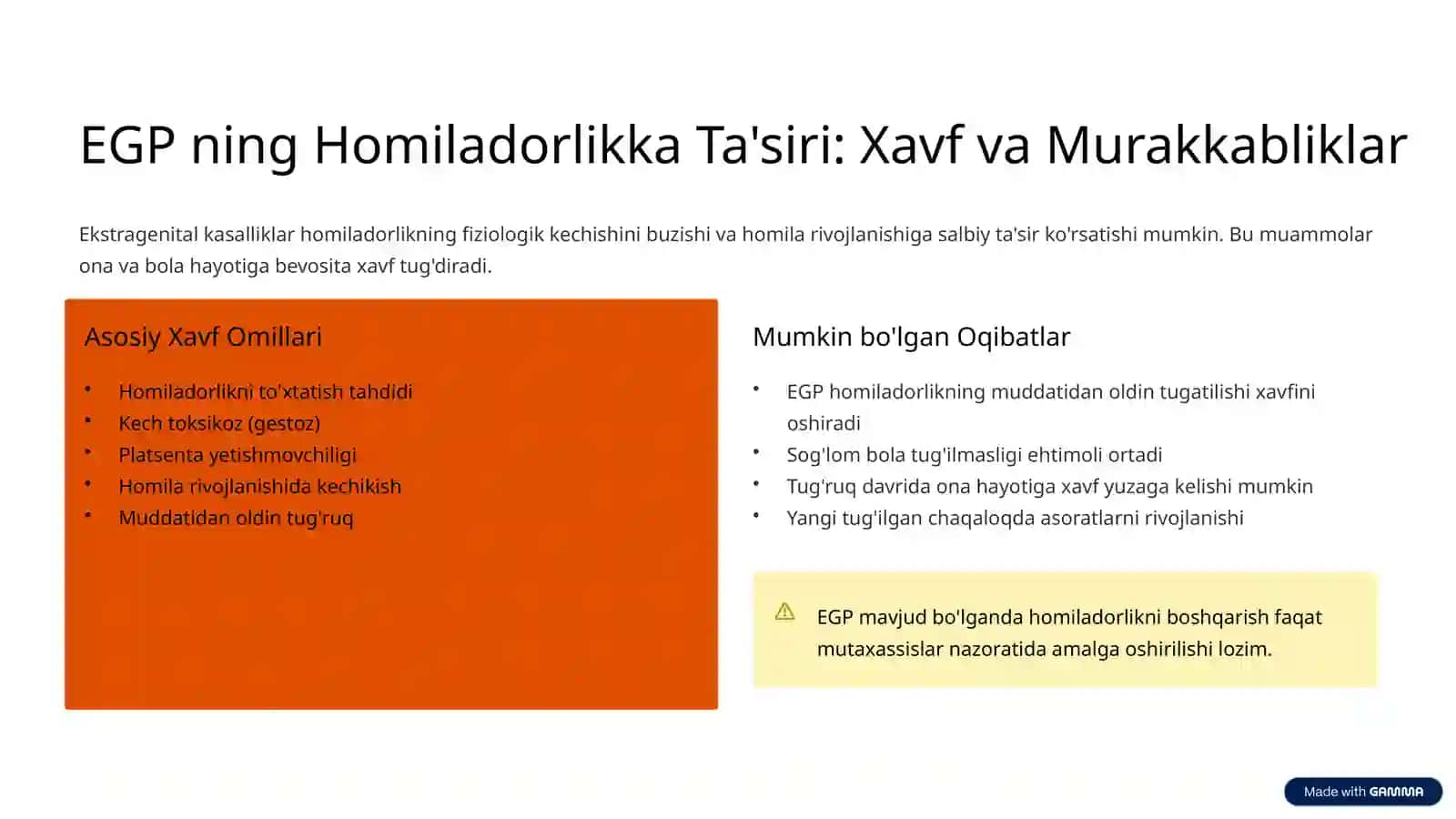 Ekstragenital Kasalliklar Fonida Homiladorlikni Boshqarish 3