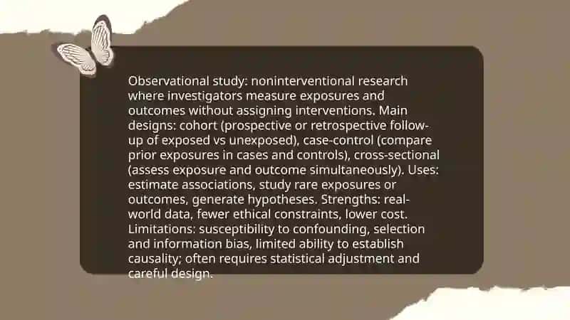 Types of study 3