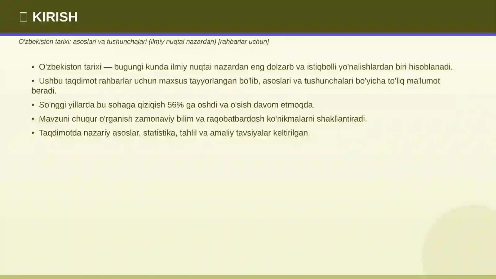 PROFESSIONAL TAQDIMOT • 2026 3