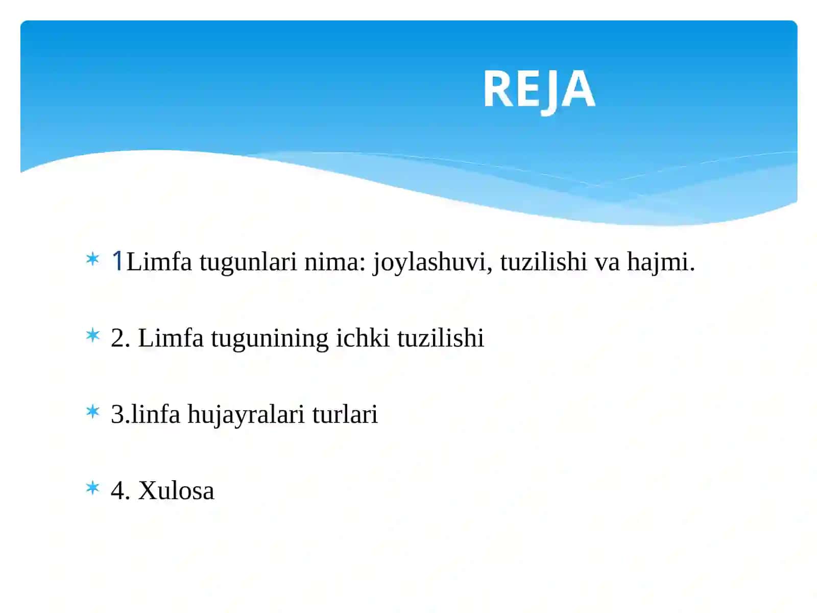 TTATFDAVOLASH ISHI-1 FAKULTETI101-B GURUH TALABASI XAMROYEVA GULXAYONING GISTOLOGIYA FANIDAN MUSTAQIL ISHI 3