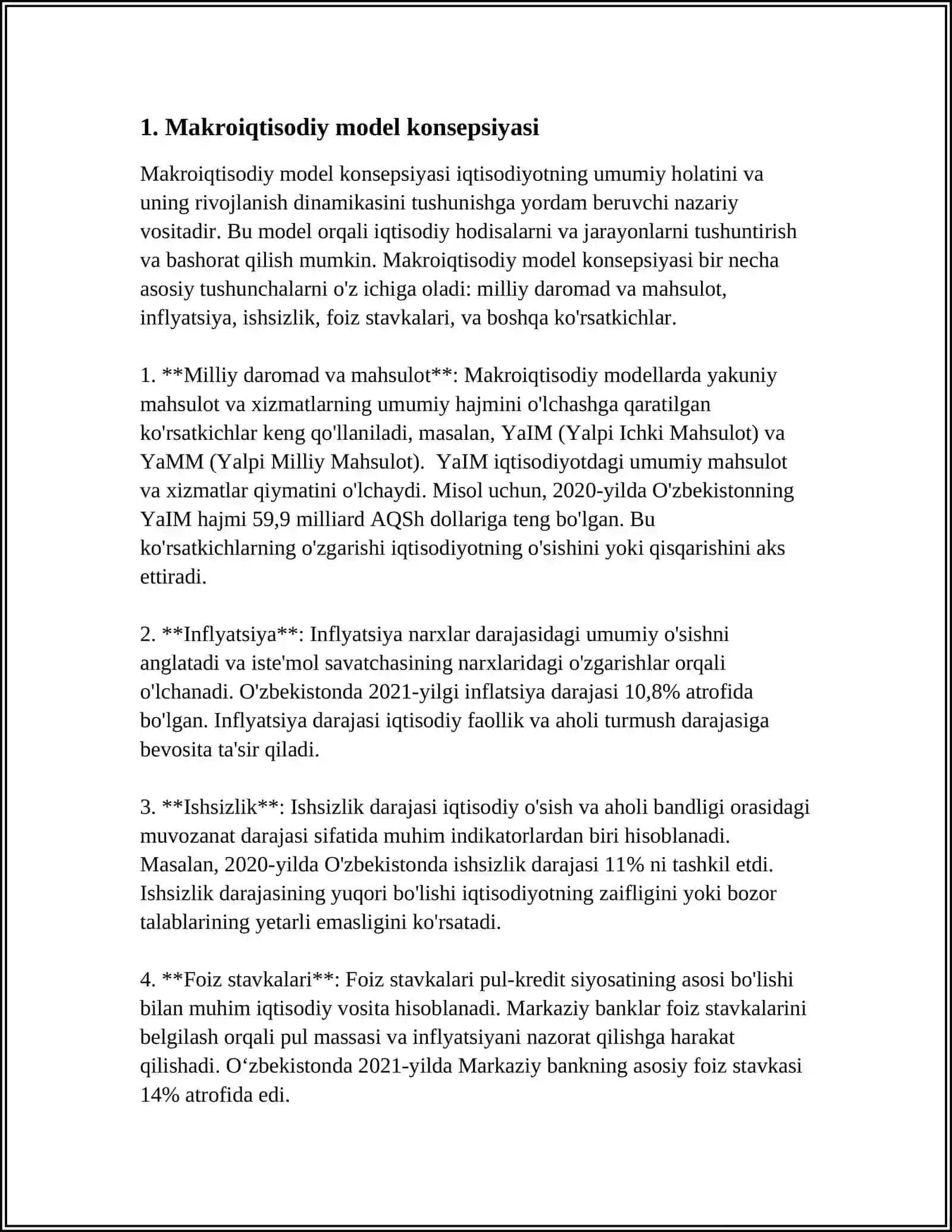 MAKROIQTISODIY TIZIMLARNING DINAMIK MODELLARI 3