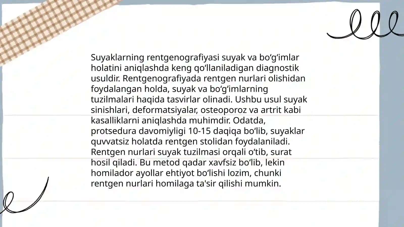 Skelet suyaklarining rentgenanatomiyasi 3