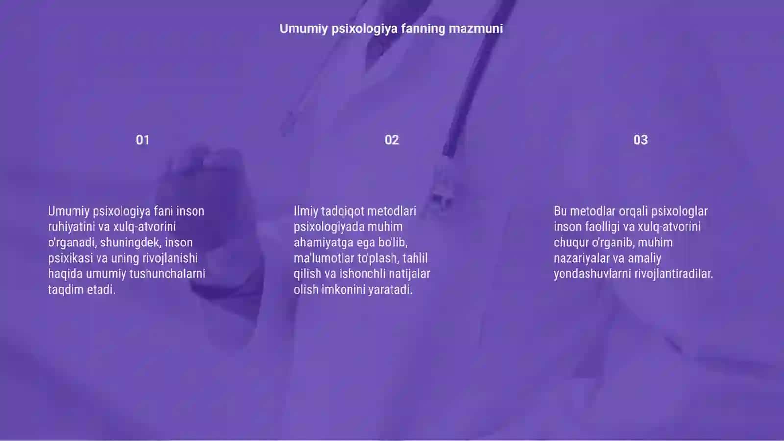 Umumiy psixologiya fanning predmeti va ilmiy tadqiqot metodlari 3