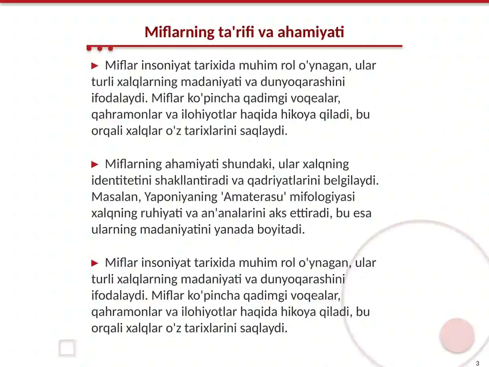 Dunyo xalqlari miflari 3