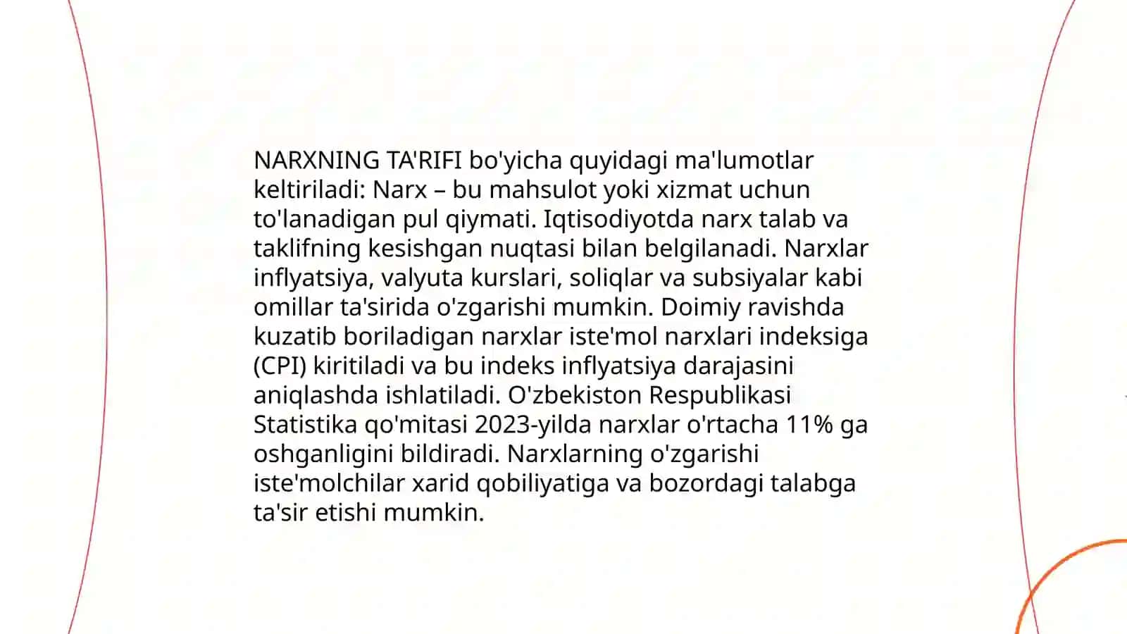 NARXNING MOHIYATI VA SHAKLLANISH XUSUSIYATLARI 3