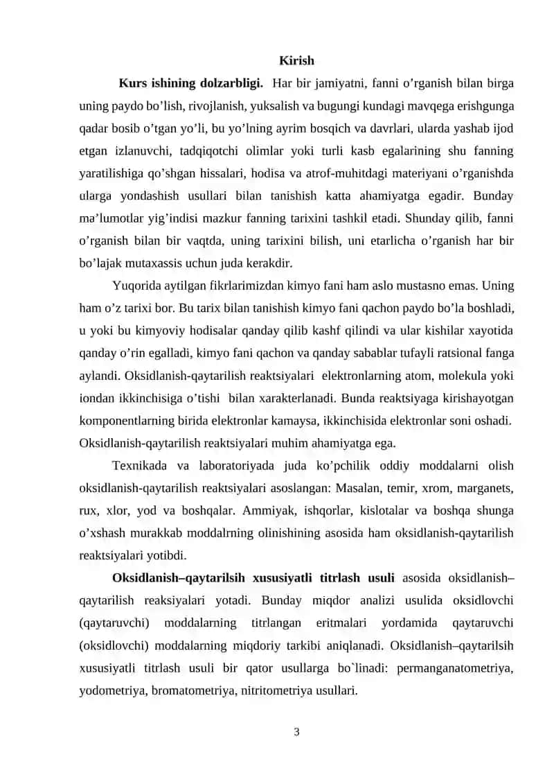 OKSIDLANISH QAYTARILISH REAKSIYALARI 3