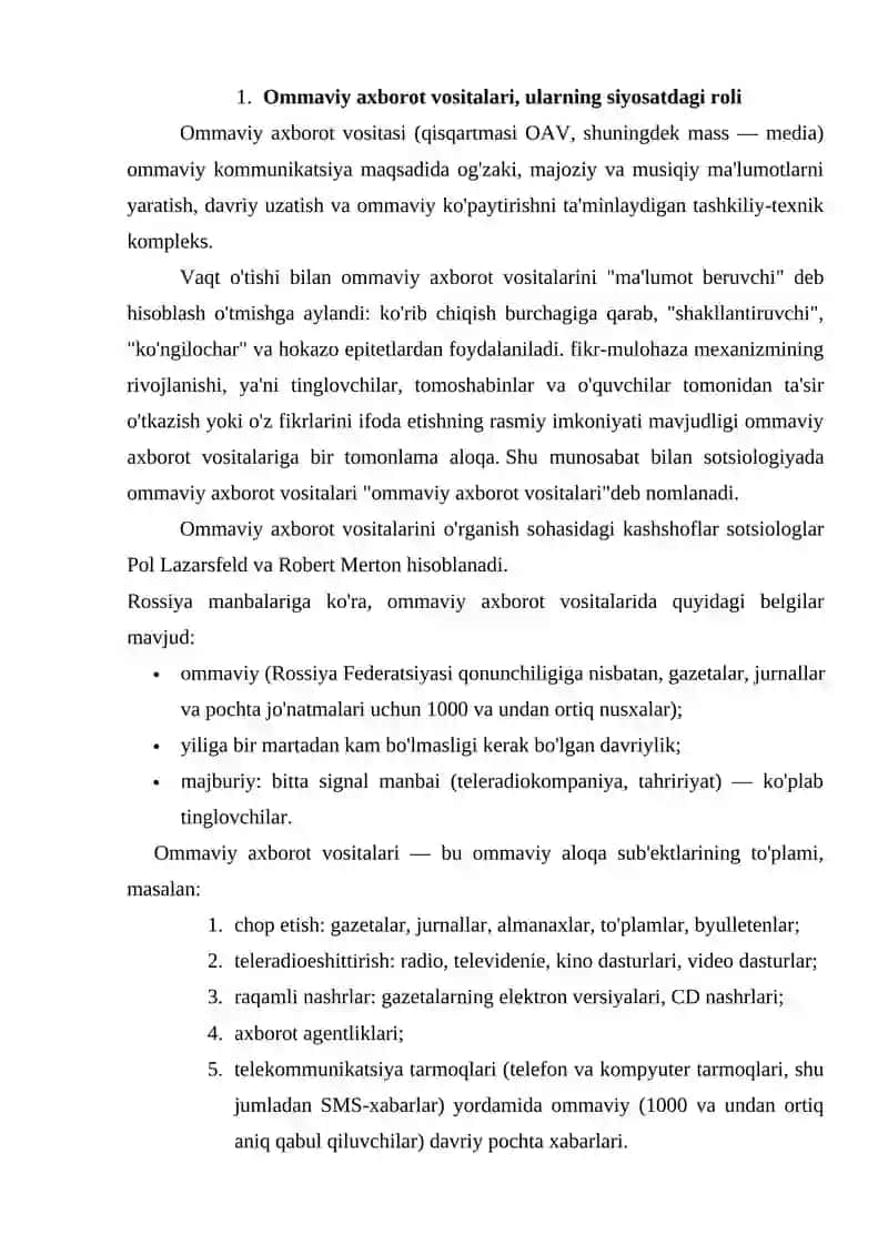 Ommaviy axborot vositalari 3