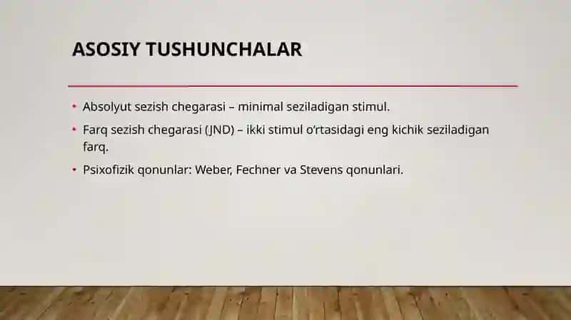 Sezgi psixofizikasi 3