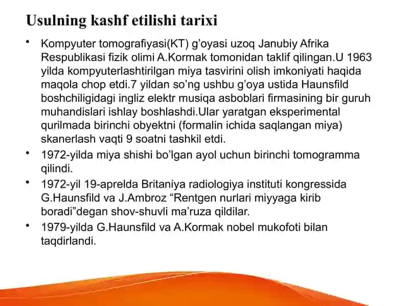 Kompyuter tomografiyasi (KT) 3