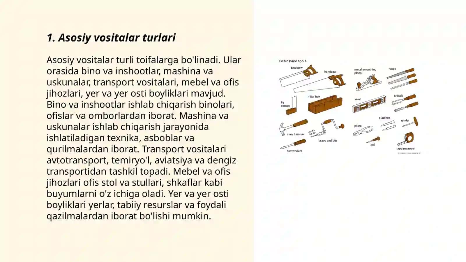 Asosiy vositalar hisobi 3