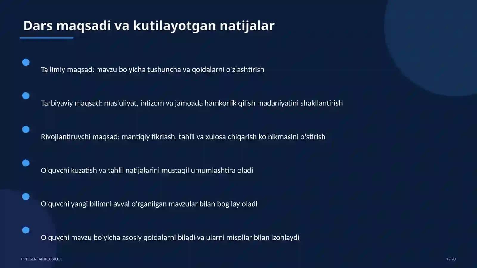 Yalpi ichki mahsulot va iqtisodiy o'sish (11-sinf) 3