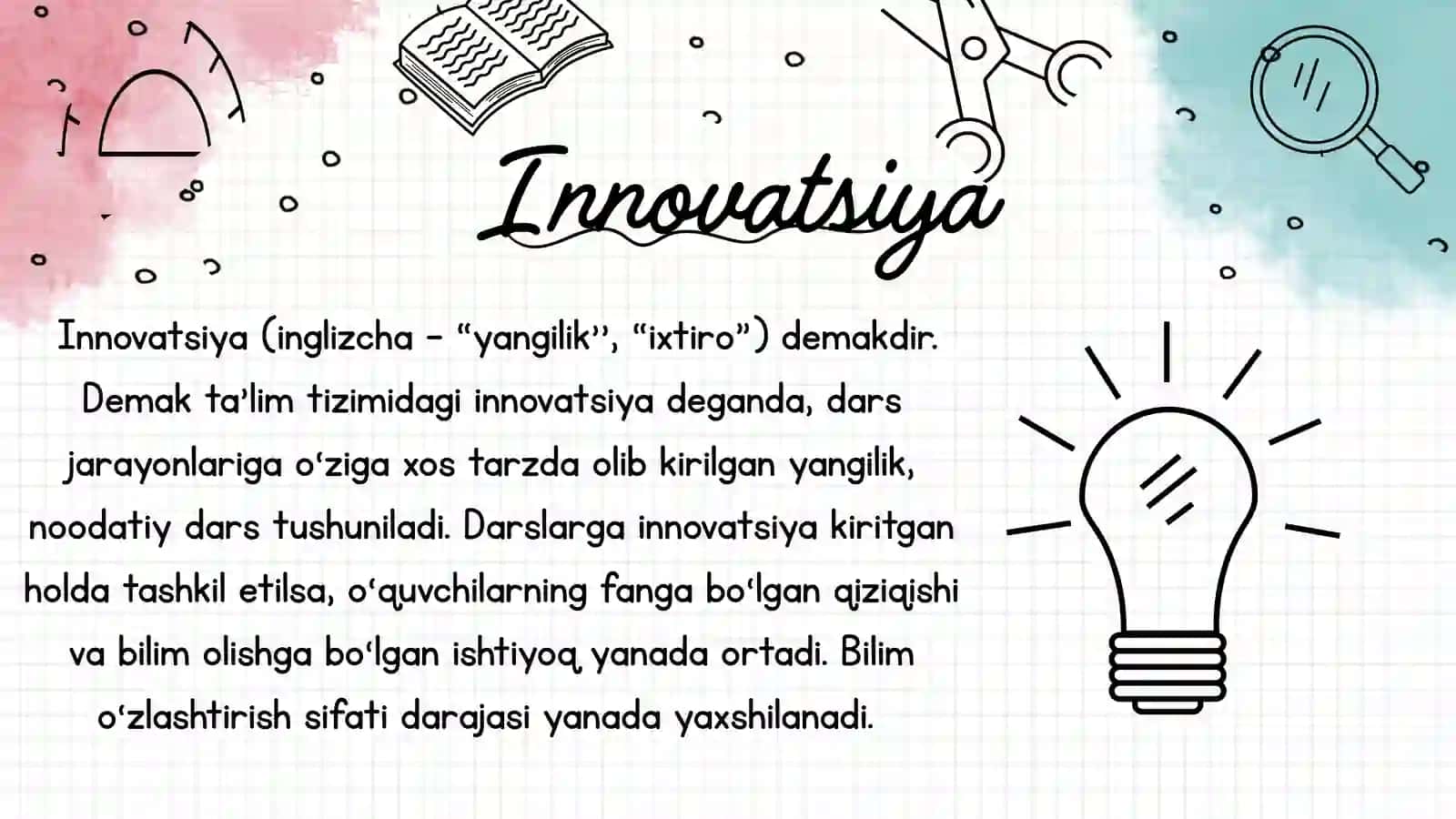 BOSHLANG'ICH TA'LIM FANLARINI O‘QITISHDA INNOVATSION YONDASHUV 3