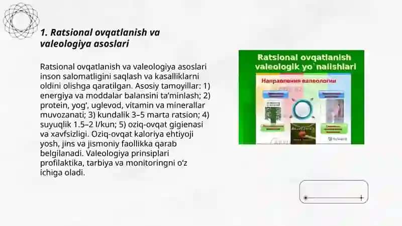 Ratsional ovqatlanish va valeologiya asoslari 3