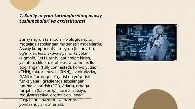 Sunʼiy neyron torlarini oʻrgatish 3