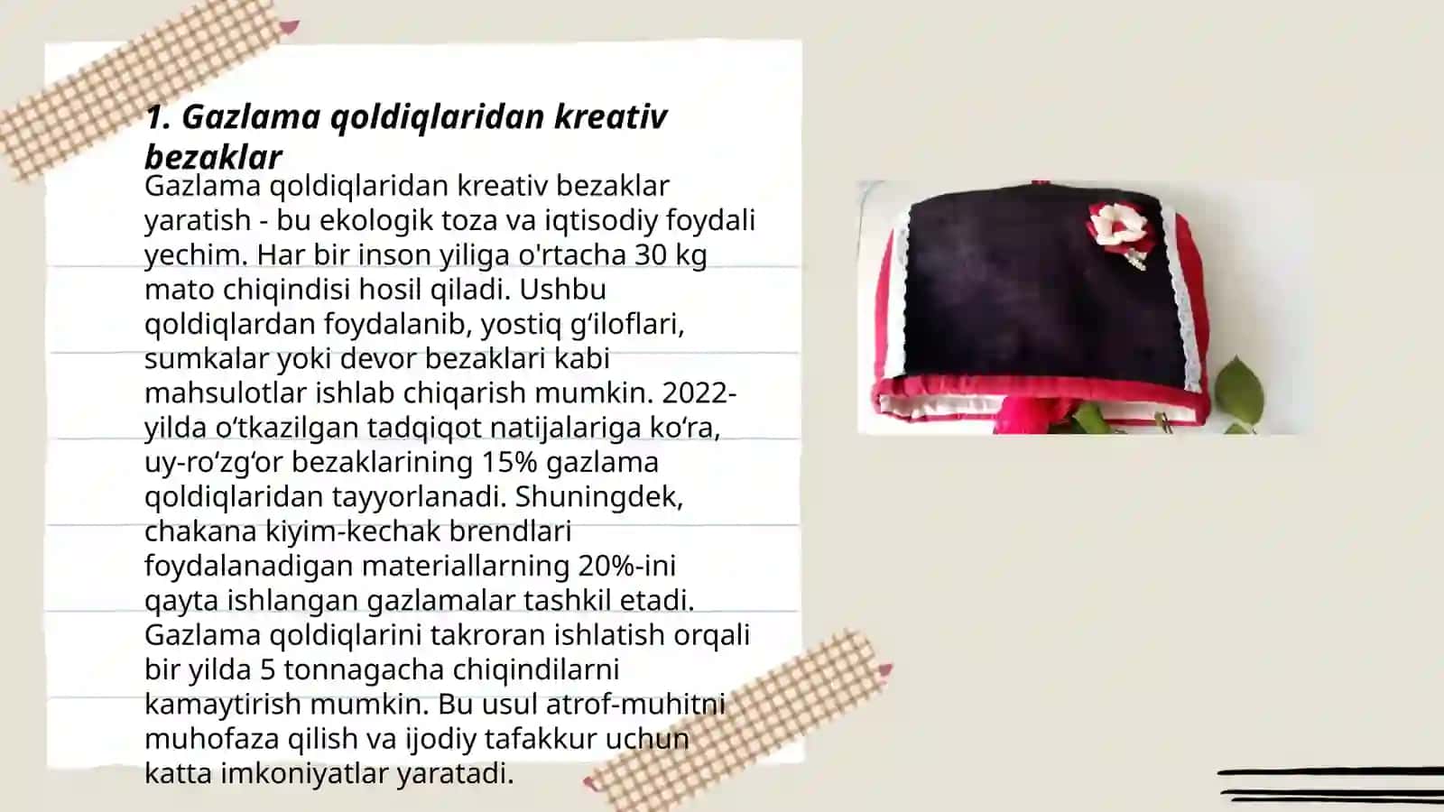 Gazlama qoldiqlaridan kreativ bezaklar 3