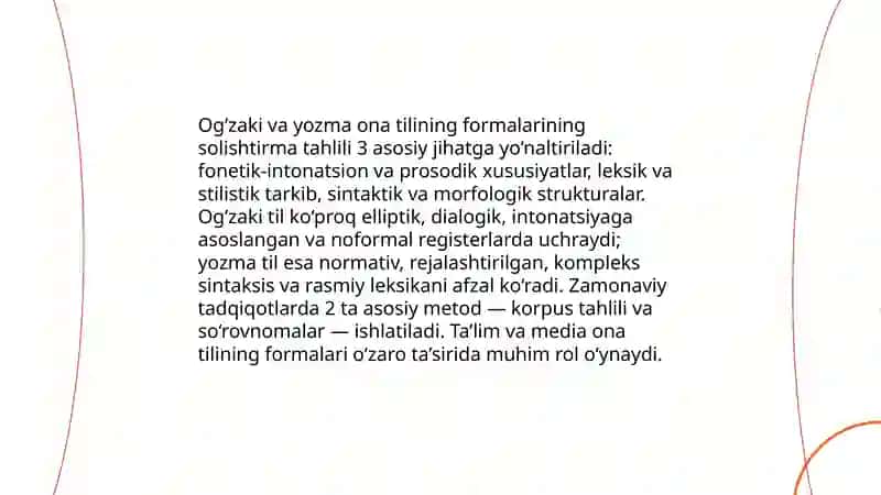 Hozirgi ona tilining formalari 3
