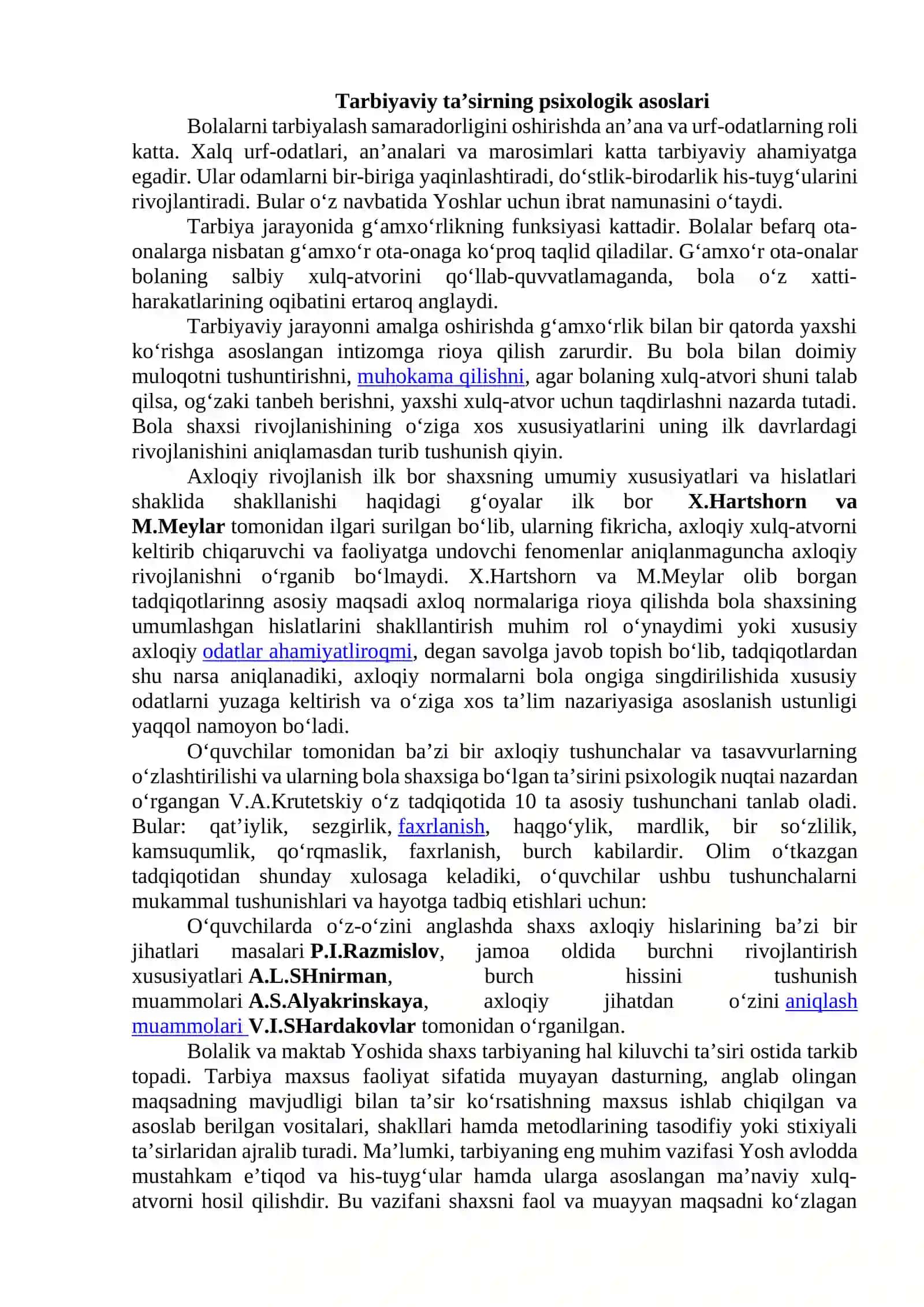 Tarbiya jarayonining psixologik asoslari 3
