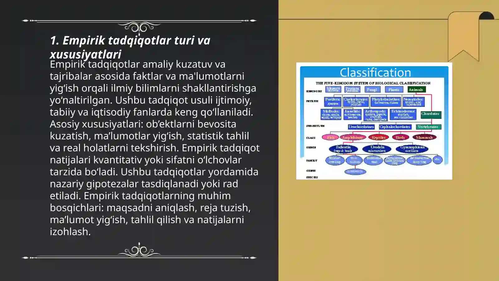 Empirik tadqiqotning umumiy tasnifi 3