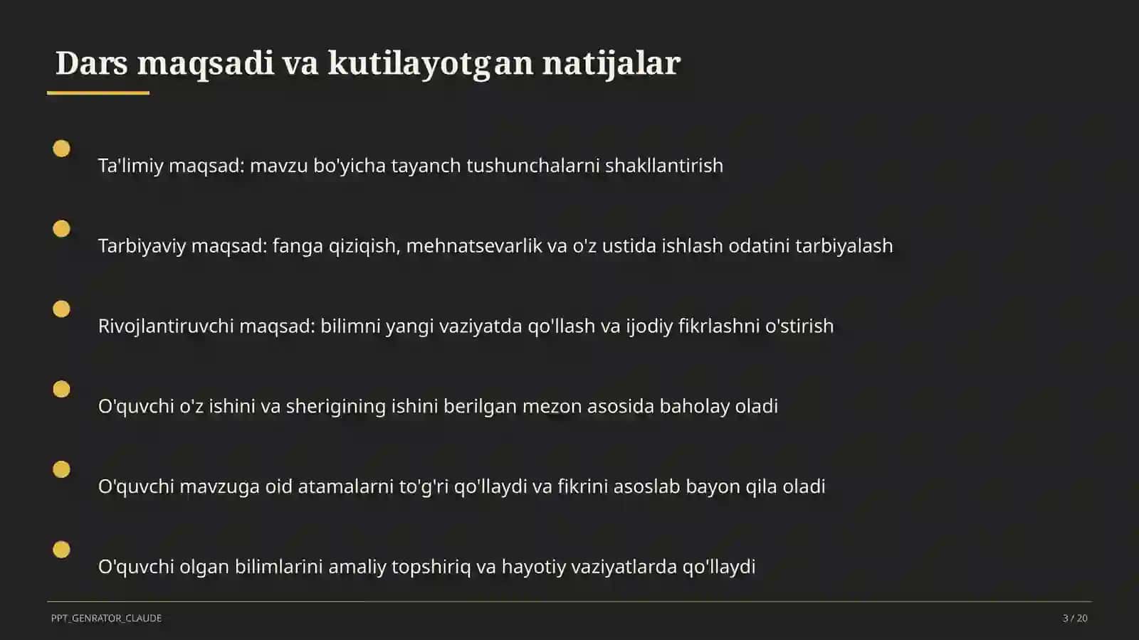Nutq uslublari: ilmiy va rasmiy uslub (10-sinf) 3