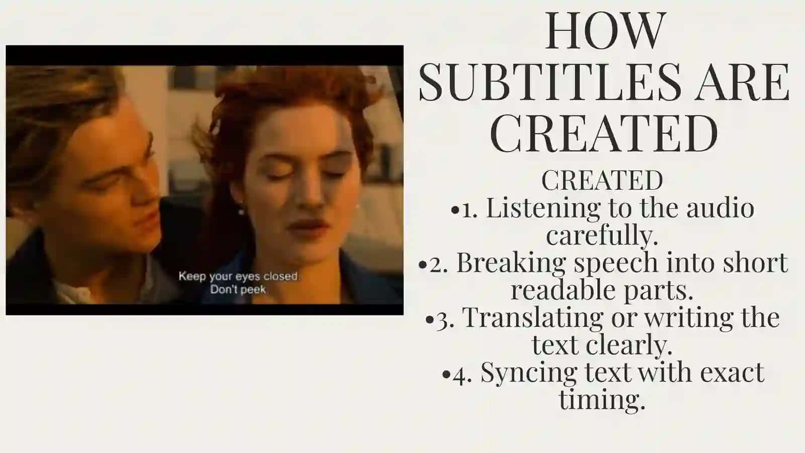 WHAT ARE SUBTITLES? 3