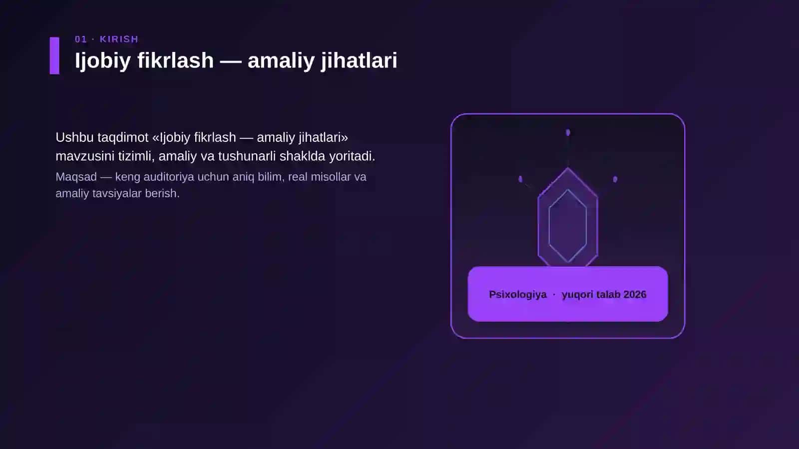 Ijobiy fikrlash — amaliy jihatlari 3